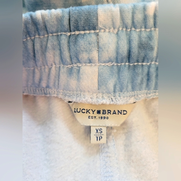 Lucky Matching Blue Tie-Dye Lounge Set, Top & Bottom XS - Picture 9 of 11